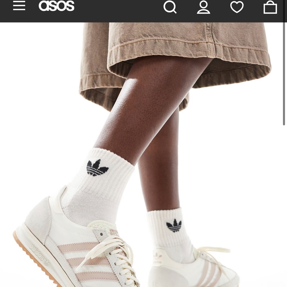 Adidas White and Beige Sneakers